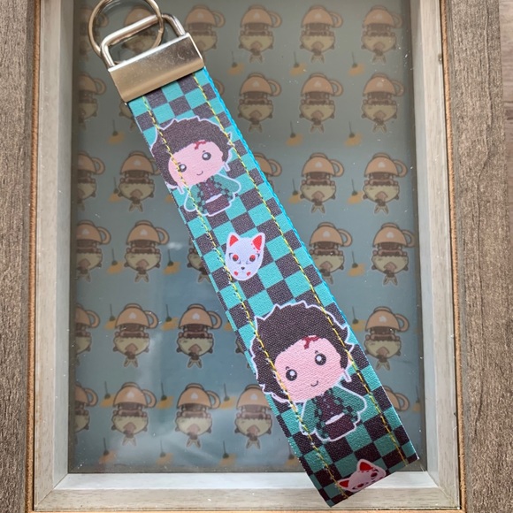 Tanjiro wristlet, key fob, Demon Slayer - Picture 3 of 6
